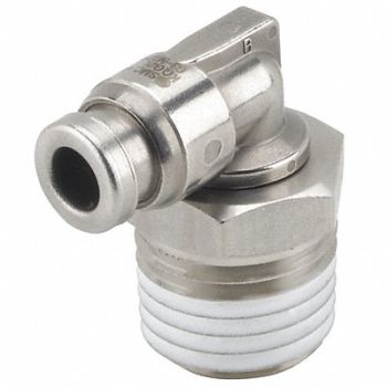 SMC 90 Elbow Thread 3/8 Tube 13/32, 19F759