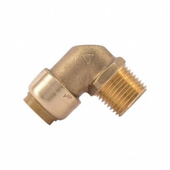 SHARKBITE 90 Swivel Elbow 1/2 in., 19F884