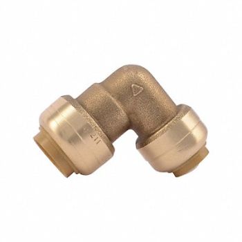 SHARKBITE 90 Elbow Push Fitting 1/2 in x 3/8 in, 19F909