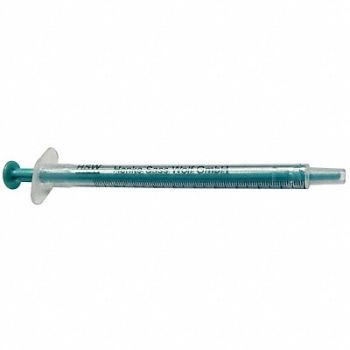 NORM-JECT Plastic Syringe Luer Slip 1 mL PK100, 19G334