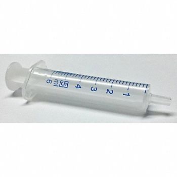 NORM-JECT Plastic Syringe Luer Slip 5 mL PK100, 19G339