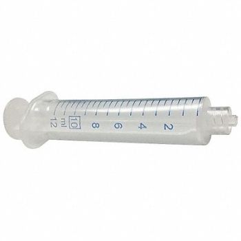 NORM-JECT Plastic Syringe Luer Lock 10 mL PK100, 19G342