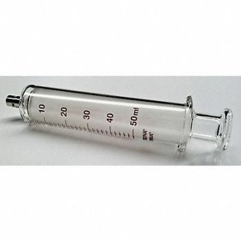 FORTUNA Glass Syringe Metal Luer Lock 50 mL, 19G364