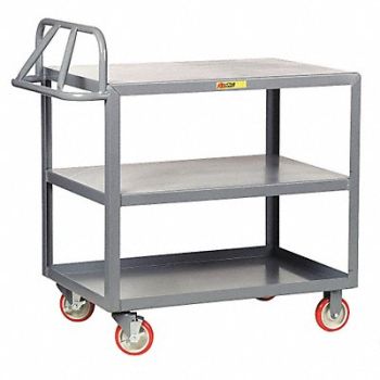 LITTLE GIANT Utility Cart 1 200 lb Steel, 19G673