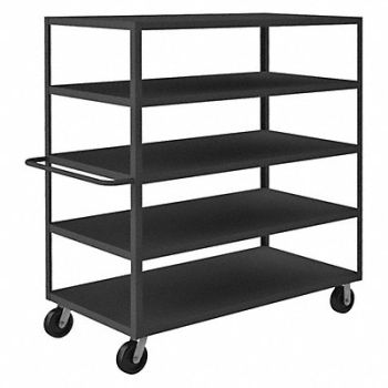 GRAINGER APPROVED Utility Cart 3 000 lb Steel, 19G698