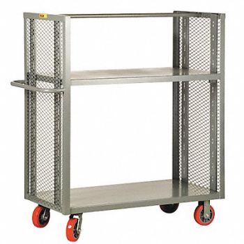 LITTLE GIANT Bulk Storage Cart 2 Shelves 48x30, 19G749