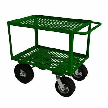 GRAINGER APPROVED Metal Utility Cart 1 200 lb Steel, 19G878