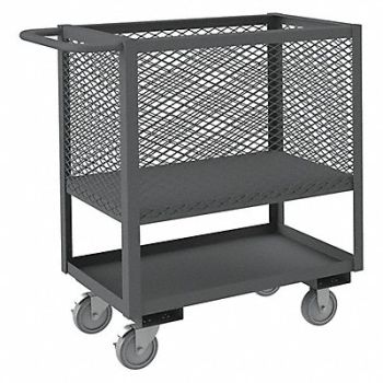 GRAINGER APPROVED 4 Sided Box Cart 1200 lb., 19G901