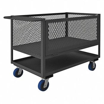 GRAINGER APPROVED 4 Sided Box Cart 2000 lb., 19G910