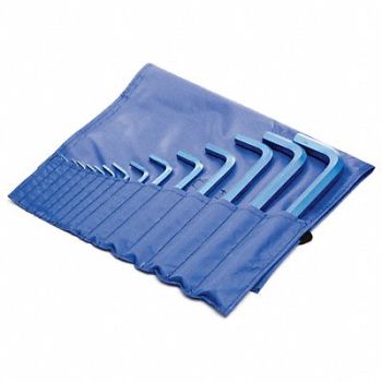 METRIC BLUE HexKeySt L 2 3/4 in to 11 5/8 in, 19G972