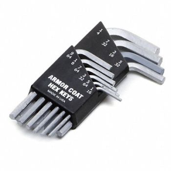 ARMOR COAT Hex Key Set 10 Pieces, 19G975