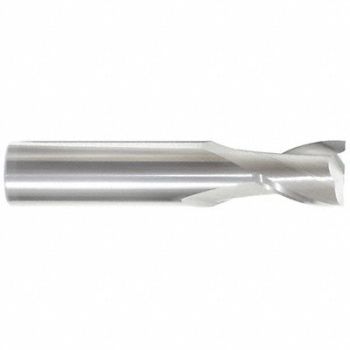 GRAINGER APPROVED Sq. End Mill Single End Carb 1/2, 19LA25