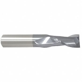 GRAINGER APPROVED Sq. End Mill Single End Carb 2.00mm, 19LC80