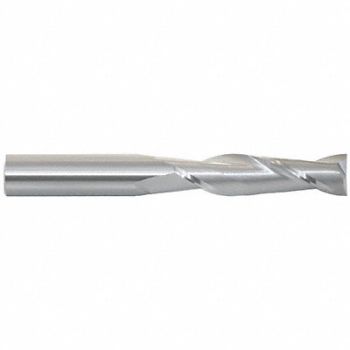 GRAINGER APPROVED Sq. End Mill Single End Carb 1/8, 19LK99
