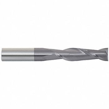 GRAINGER APPROVED Sq. End Mill Single End Carb 1/4, 19LK21