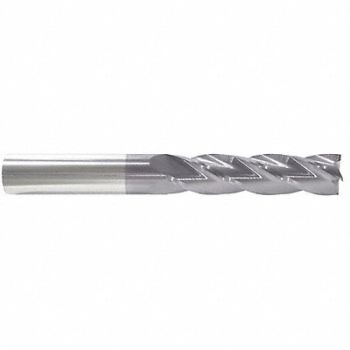 GRAINGER APPROVED Sq. End Mill Single End Carb 3/4, 19LL80