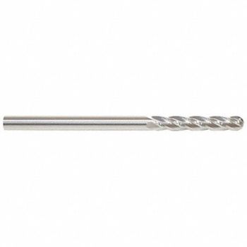 GRAINGER APPROVED Ball End Mill Single End 5/8 Carbide, 19LT18