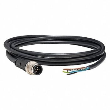 TELEMECANIQUE SENSORS Cordset 6.56 ft Black 250VAC/300VDC, 19MJ20