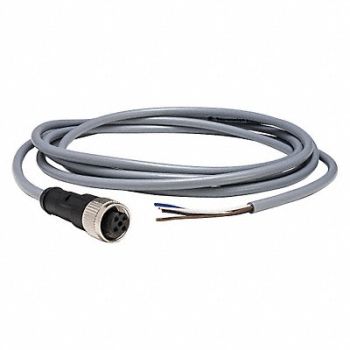 TELEMECANIQUE SENSORS Cordset 16.4 ft Gray 250VAC/300VDC, 19MJ26