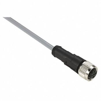 TELEMECANIQUE SENSORS Cordset 16.4 ft Gray 250VAC/300VDC, 19MJ28
