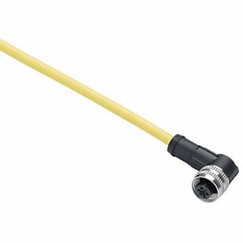 TELEMECANIQUE SENSORS Cordset 16.4 ft Yellow 250VAC/300VDC, 19MJ38
