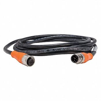 TELEMECANIQUE SENSORS Cordset 16.4 ft Black 250VAC/300VDC, 19MJ48