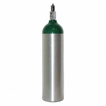 MERET PRODUCTS Medical Oxygen Cylinder 398L Aluminum, 19MN01