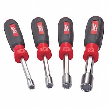 MILWAUKEE Hollow Shank Nut Driver Set, 19MU72