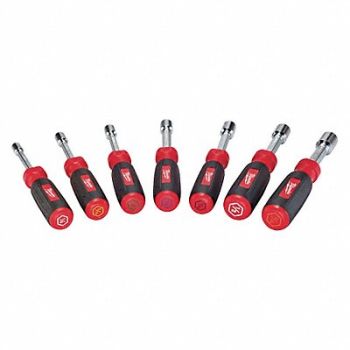 MILWAUKEE Hollow Shank Nut Driver Set, 19MU82