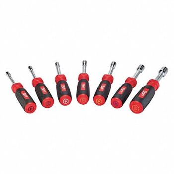 MILWAUKEE Hollow Shank Nut Driver Set, 19MU83