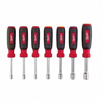 MILWAUKEE Hollow Shank PassThru Nut Driver Set, 19MU85