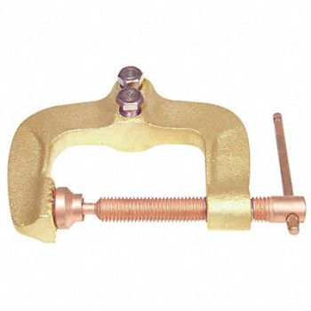 GRAINGER APPROVED Ground Clamp 1/0 to 3/0 AWG Brass, 19N772