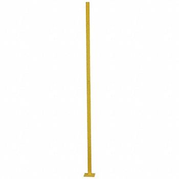 GRAINGER APPROVED In Line post 6 ft Yellow, 19N876