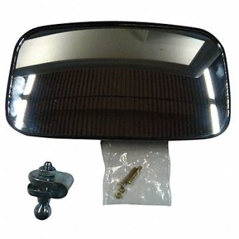 GRAINGER APPROVED Forklift Mirror Polypropylene Metal Blk, 19ND88