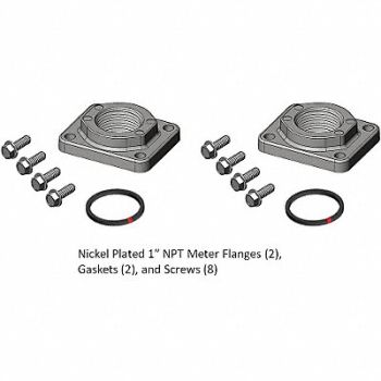 FILL-RITE Meter/Flange Kit 1 In NPT Nickel, 19NK99