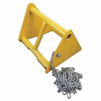 GRAINGER APPROVED Wheel Chock Steel W 10-1/2 In H 7-1/2 In, 19P549