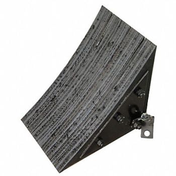 GRAINGER APPROVED Wheel Chock Rubber W 11-1/8 In H 13-3/4, 19P550