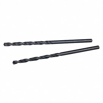 MILWAUKEE Drill Bit 3/32 in Black Oxide PK2, 19RK18