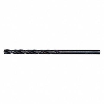 MILWAUKEE Drill Bit 9/64 in Black Oxide, 19RK21