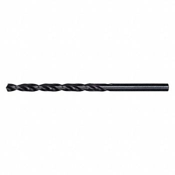 MILWAUKEE Drill Bit 5/32 in Black Oxide, 19RK22