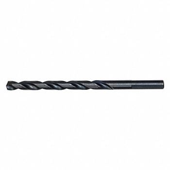 MILWAUKEE Drill Bit 1/4 in Black Oxide, 19RK28