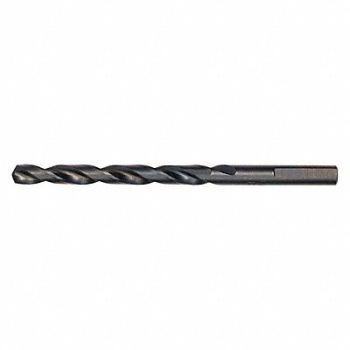 MILWAUKEE Drill Bit 17/64 in Black Oxide, 19RK29