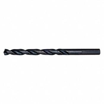 MILWAUKEE Drill Bit 19/64 in Black Oxide, 19RK31