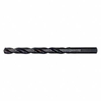 MILWAUKEE Drill Bit 21/64 in Black Oxide, 19RK33