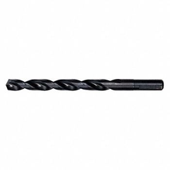 MILWAUKEE Drill Bit 25/64 in Black Oxide, 19RK37