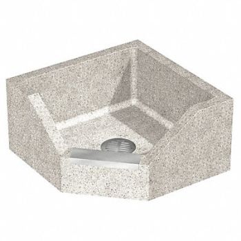 TERRAZZO-WARE TerrazzoWare MopSink Cornr 20inx20inx4in, 19RU59