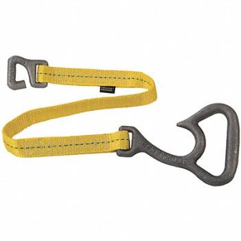 GEMTOR Hose Strap Polyester/Aluminum Yellow, 19TJ55