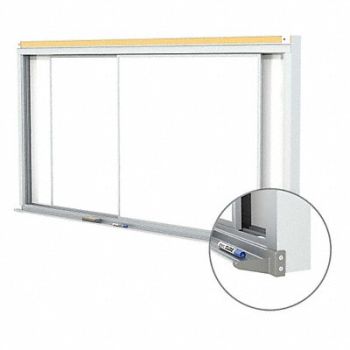 GHENT Dry Erase Sliding Board Porcelain 96 W, 48GD27