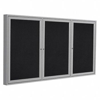 GHENT Enclosed Bulletin Board Tack Blk, 19TR13
