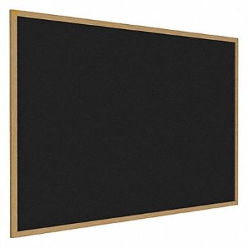 GHENT Bulletin Board Recycled Rbbr Blk Indoors, 19TR48